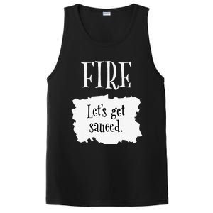 Fire Hot Packet Halloween Taco Lets Get Sauced Costume PosiCharge Competitor Tank