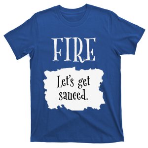 Fire Hot Packet Halloween Taco Lets Get Sauced Costume T-Shirt