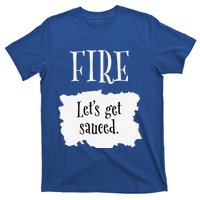 Fire Hot Packet Halloween Taco Lets Get Sauced Costume T-Shirt