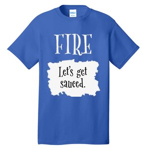 Fire Hot Packet Halloween Taco Lets Get Sauced Costume Tall T-Shirt