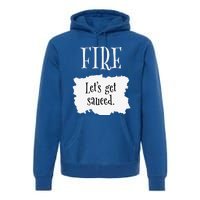 Fire Hot Packet Halloween Taco Lets Get Sauced Costume Premium Hoodie