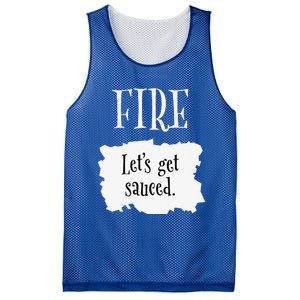 Fire Hot Packet Halloween Taco Lets Get Sauced Costume Mesh Reversible Basketball Jersey Tank