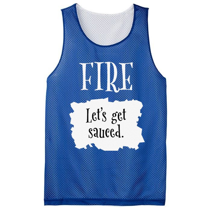 Fire Hot Packet Halloween Taco Lets Get Sauced Costume Mesh Reversible Basketball Jersey Tank