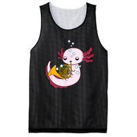 French Horn Player Kids Axolotl Big Band French Horn Mesh Reversible Basketball Jersey Tank