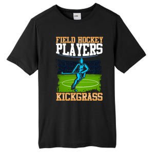 Field Hockey Players Kick Grass Game Day Hockey Stick Gift Tall Fusion ChromaSoft Performance T-Shirt