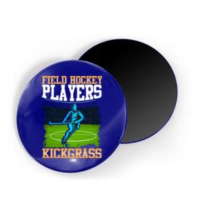 Field Hockey Players Kick Grass Game Day Hockey Stick Gift Magnet