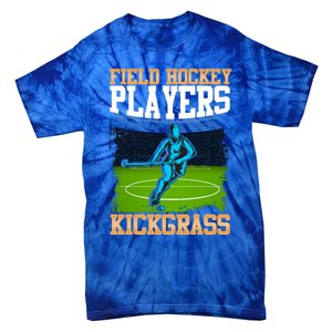 Field Hockey Players Kick Grass Game Day Hockey Stick Gift Tie-Dye T-Shirt