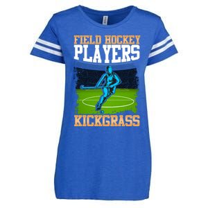 Field Hockey Players Kick Grass Game Day Hockey Stick Gift Enza Ladies Jersey Football T-Shirt