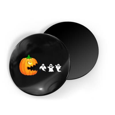 Funny Halloween Pumpkin Eating Ghost Gamer Magnet