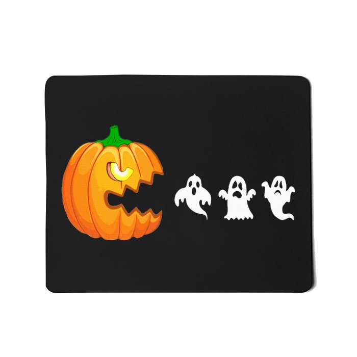 Funny Halloween Pumpkin Eating Ghost Gamer Mousepad