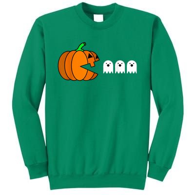 Funny Halloween Pumpkin Eating Ghost Gamer Sweatshirt