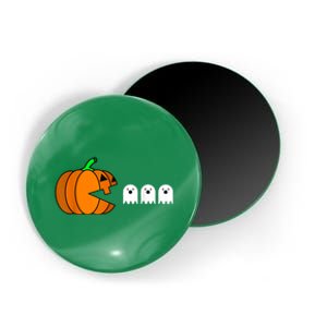 Funny Halloween Pumpkin Eating Ghost Gamer Magnet