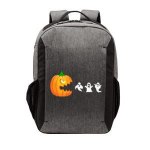 Funny Halloween Pumpkin Eating Ghost Gamer Vector Backpack