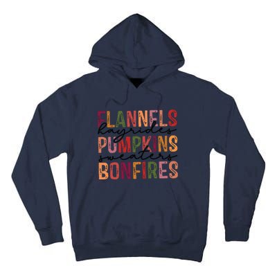 Flannels Hayrides Pumpkin Pumpkin Spice Season Tall Hoodie