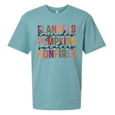 Flannels Hayrides Pumpkin Pumpkin Spice Season Sueded Cloud Jersey T-Shirt