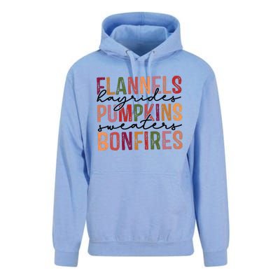 Flannels Hayrides Pumpkin Pumpkin Spice Season Unisex Surf Hoodie