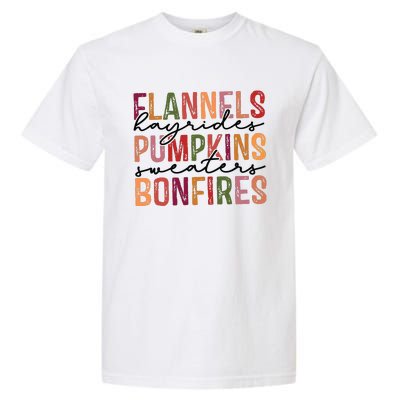 Flannels Hayrides Pumpkin Pumpkin Spice Season Garment-Dyed Heavyweight T-Shirt