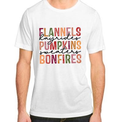 Flannels Hayrides Pumpkin Pumpkin Spice Season Adult ChromaSoft Performance T-Shirt