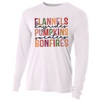 Flannels Hayrides Pumpkin Pumpkin Spice Season Cooling Performance Long Sleeve Crew