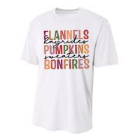 Flannels Hayrides Pumpkin Pumpkin Spice Season Performance Sprint T-Shirt