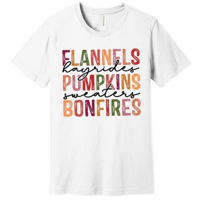 Flannels Hayrides Pumpkin Pumpkin Spice Season Premium T-Shirt