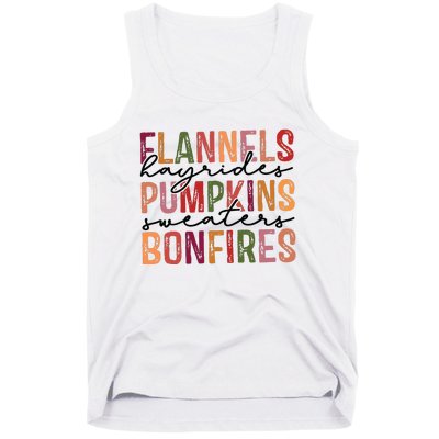 Flannels Hayrides Pumpkin Pumpkin Spice Season Tank Top