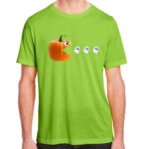 Funny Halloween Pumpkin Eating Ghosts Cute Gift Adult ChromaSoft Performance T-Shirt