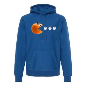 Funny Halloween Pumpkin Eating Ghosts Cute Gift Premium Hoodie