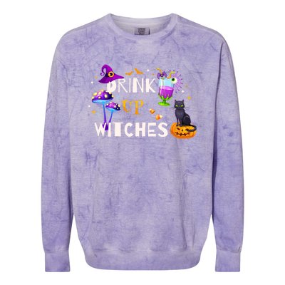 Funny Halloween Party Ing Witch Up Witches Gift Colorblast Crewneck Sweatshirt