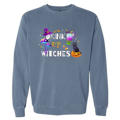 Funny Halloween Party Ing Witch Up Witches Gift Garment-Dyed Sweatshirt