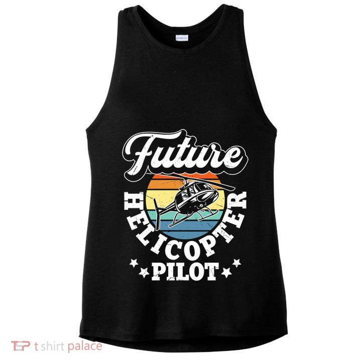 Future Helicopter Pilot Ladies PosiCharge Tri-Blend Wicking Tank