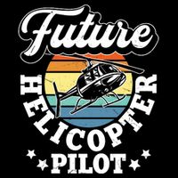 Future Helicopter Pilot Youth Performance Sprint T-Shirt