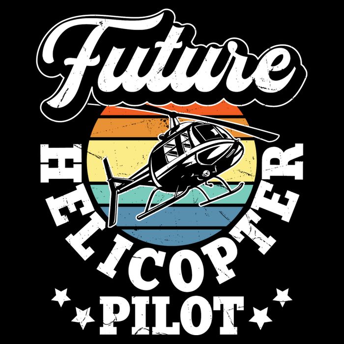 Future Helicopter Pilot Youth Performance Sprint T-Shirt