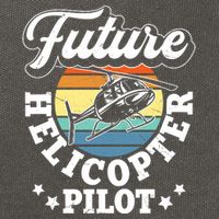 Future Helicopter Pilot Cotton Canvas Backpack