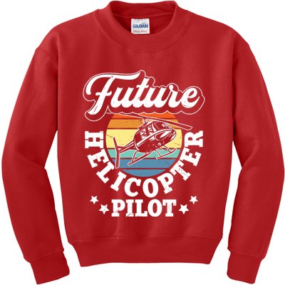 Future Helicopter Pilot Kids Sweatshirt