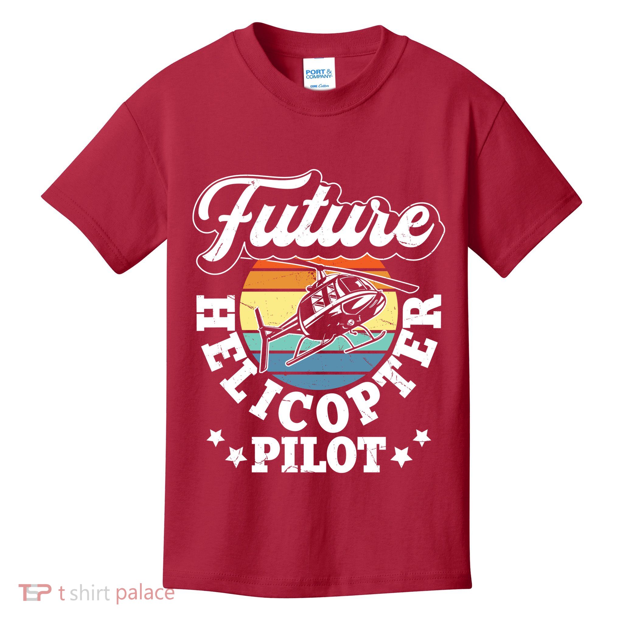 Future Helicopter Pilot Kids T-Shirt