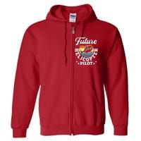 Future Helicopter Pilot Full Zip Hoodie