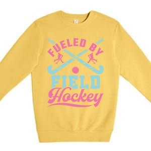 Field Hockey Player Team Practice N Meaningful Gift Premium Crewneck Sweatshirt