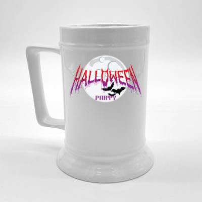 Funny Halloween Party / Bat Moon Hey Boo Halloween Costume Gift Beer Stein