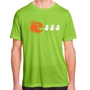 Funny Halloween Pumpkin Eating Ghost Gamer Meaningful Gift Adult ChromaSoft Performance T-Shirt