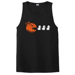 Funny Halloween Pumpkin Eating Ghost Gamer Meaningful Gift PosiCharge Competitor Tank