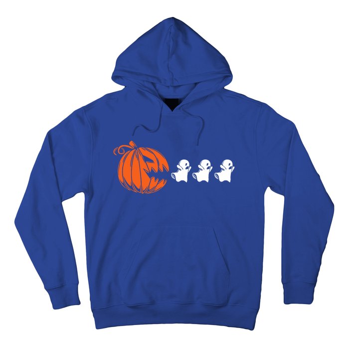 Funny Halloween Pumpkin Eating Ghost Gamer Meaningful Gift Hoodie