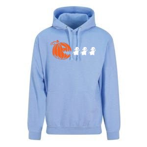 Funny Halloween Pumpkin Eating Ghost Gamer Meaningful Gift Unisex Surf Hoodie