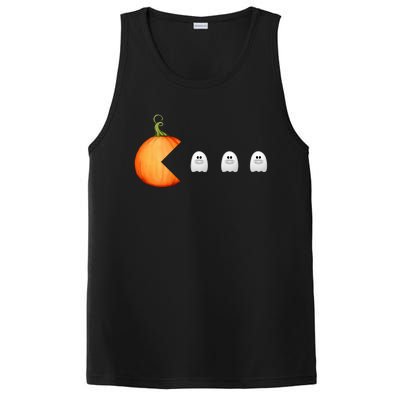 Funny Halloween Pumpkin Eating Ghost Mask Gift PosiCharge Competitor Tank