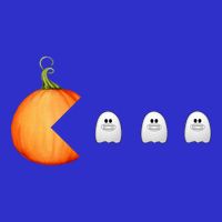 Funny Halloween Pumpkin Eating Ghost Mask Gift 16 in Basic Backpack