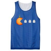 Funny Halloween Pumpkin Eating Ghost Mask Gift Mesh Reversible Basketball Jersey Tank