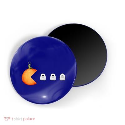 Funny Halloween Pumpkin Eating Ghost Mask Gift Magnet
