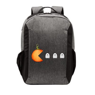 Funny Halloween Pumpkin Eating Ghost Mask Gift Vector Backpack