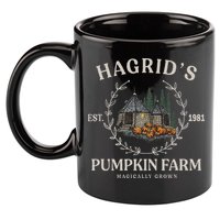 Fall Hagrids Pumpkin Farm Patch Autumn Pumpkin Garden 11oz C Handle Ceramic Mug