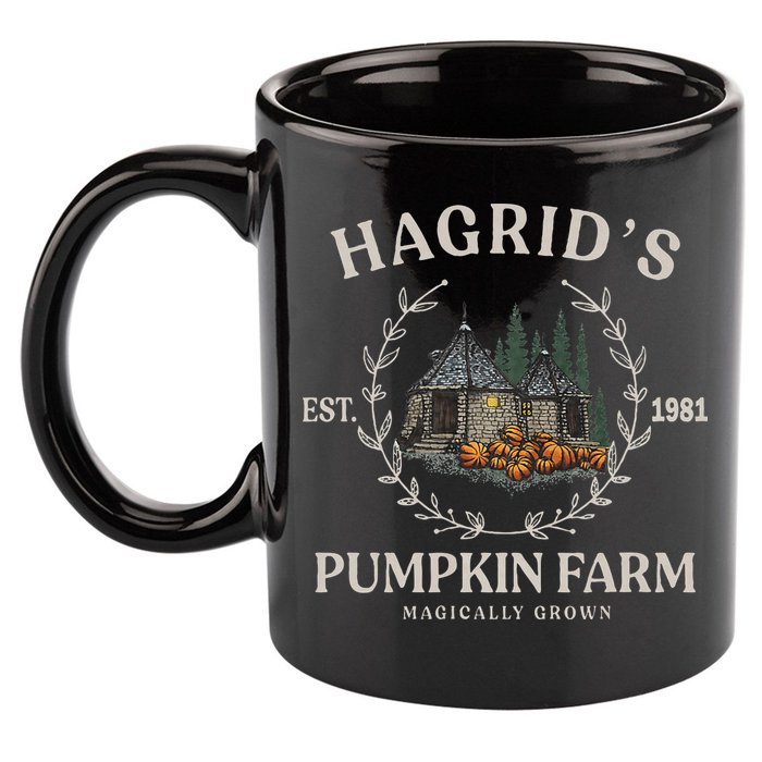 Fall Hagrids Pumpkin Farm Patch Autumn Pumpkin Garden 11oz C Handle Ceramic Mug